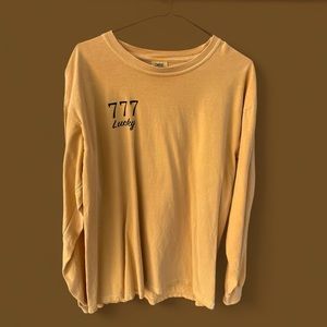 Brand Lucky 777 with comfort color long sleeve